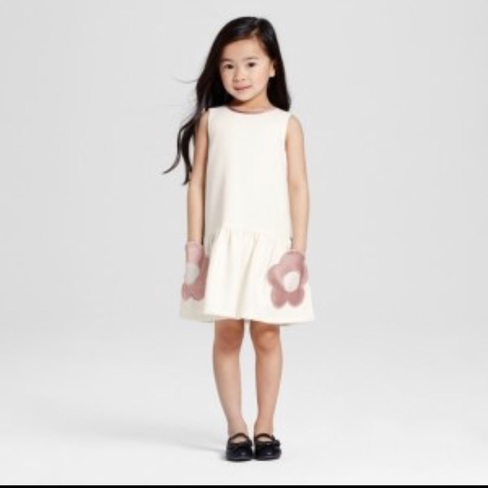 Victoria Beckham 3T Sleeveless White Dress